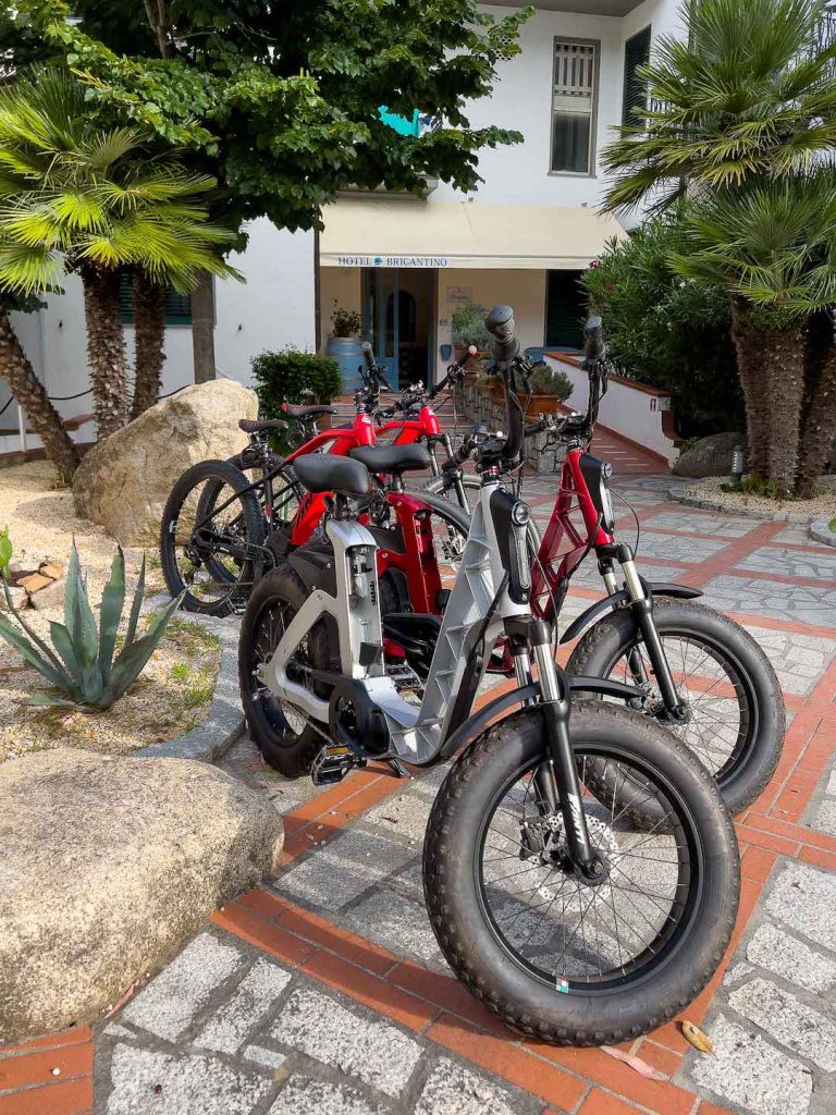 E-Bike a noleggio all'Hotel Brigantino