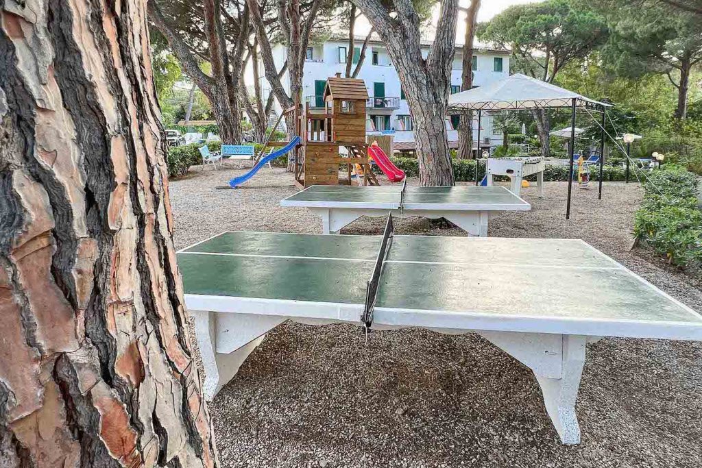 Playground esterno per bambini dell'Hotel Brigantino
