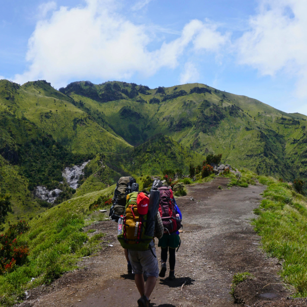 Persone che fanno trekking
