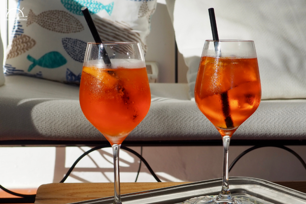bicchieri da aperitivo pieni