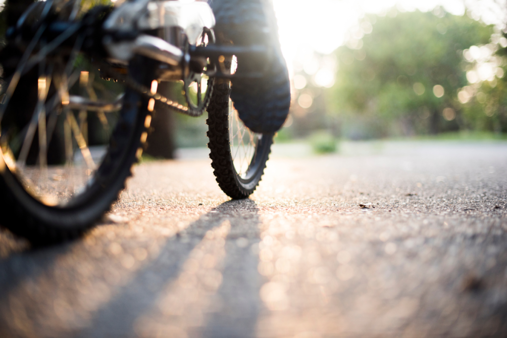bicicletta in movimento