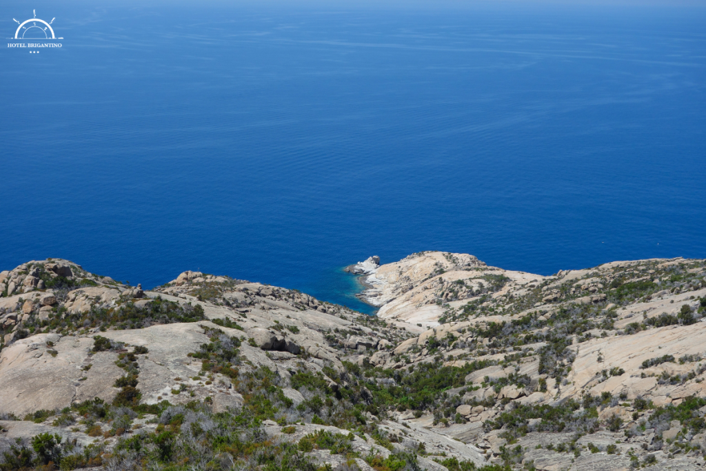 vista di un'isola dall'alto