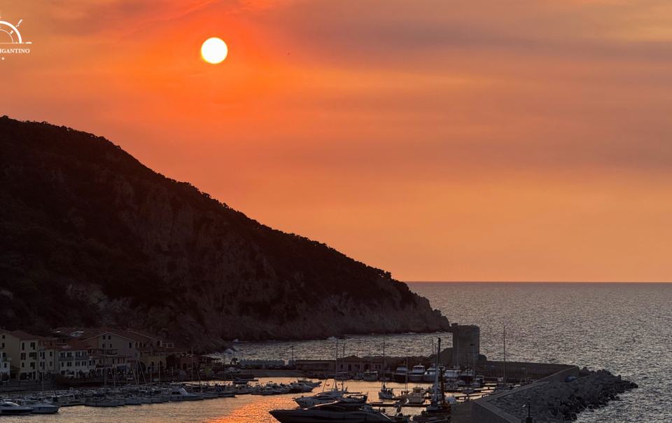 tramonto all'isola d'elba
